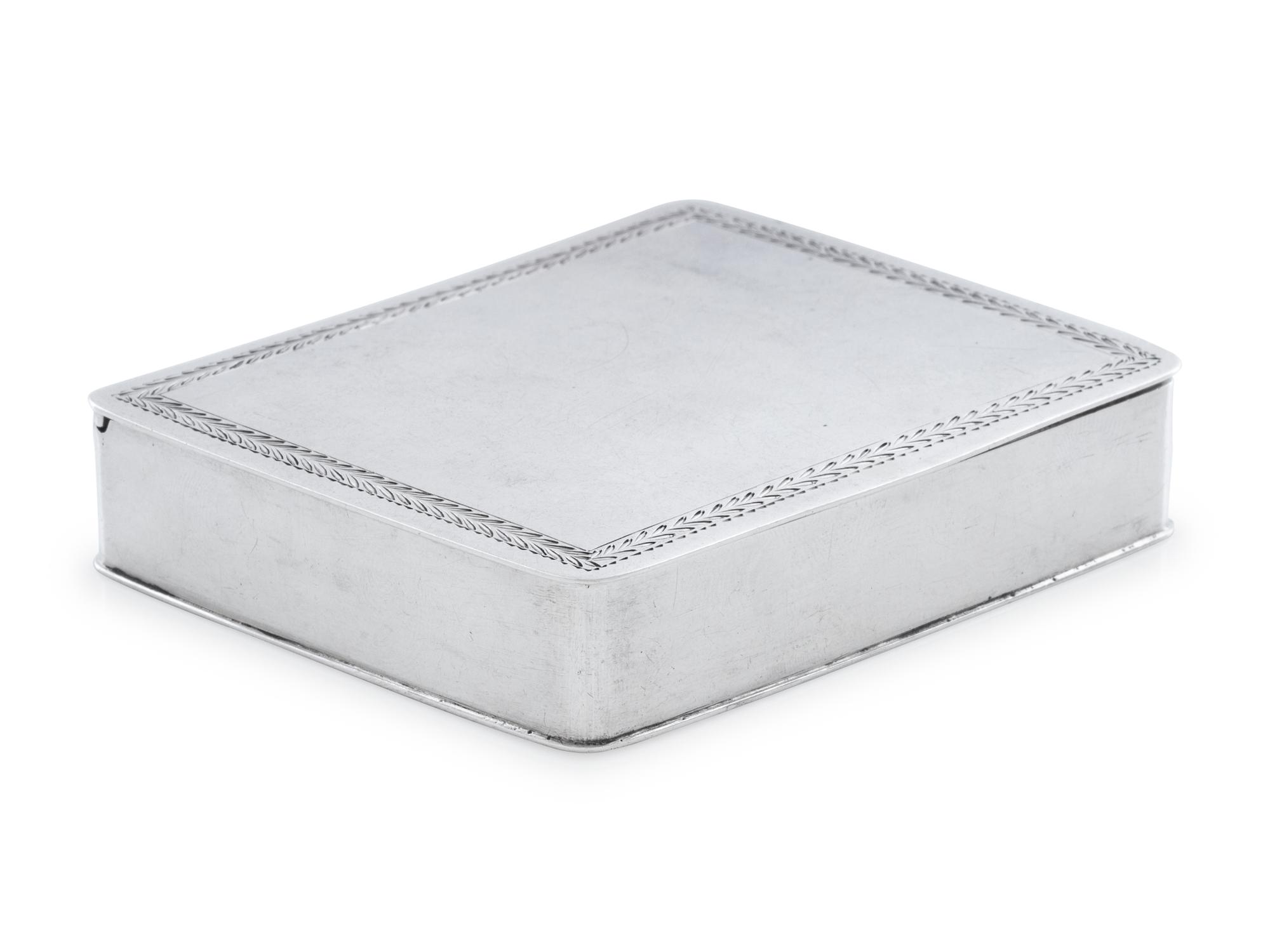 An American Silver Snuff Box