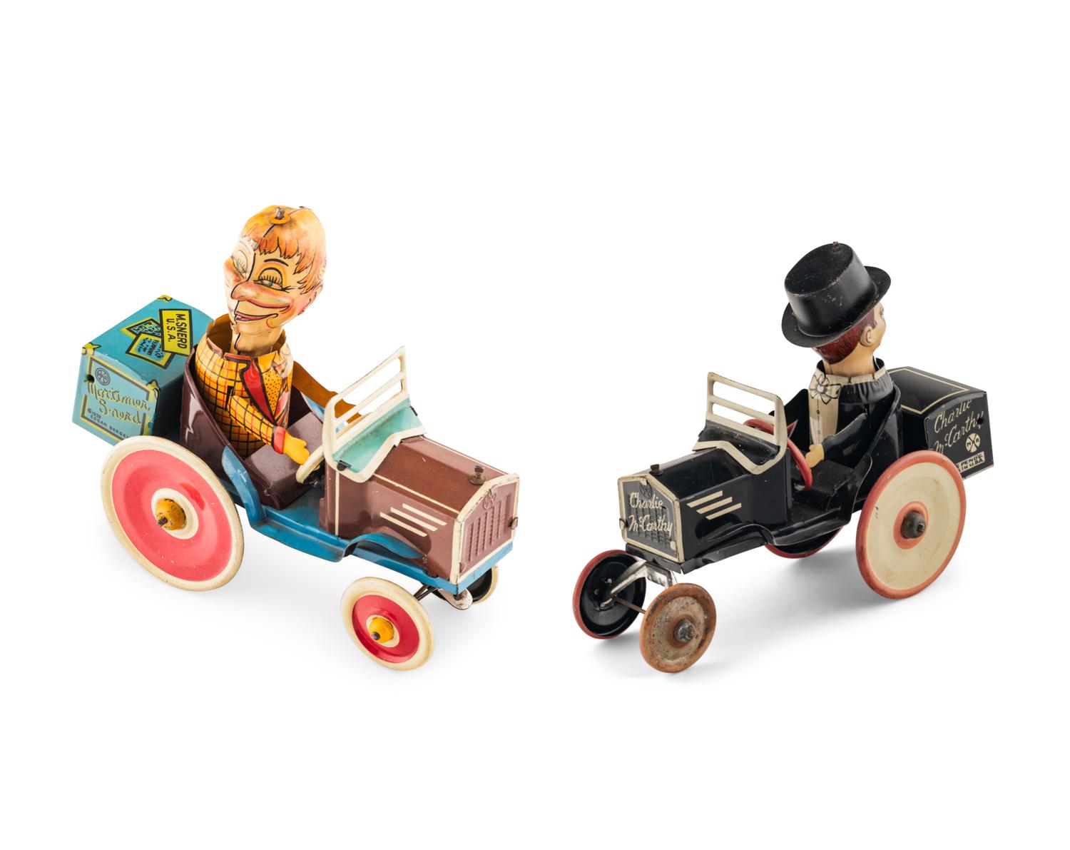 Two Charlie McCarthy Tin Lithograph Toys