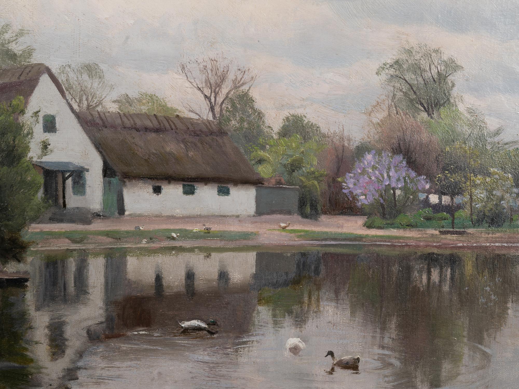 Pond in Herstedvester, Denmark