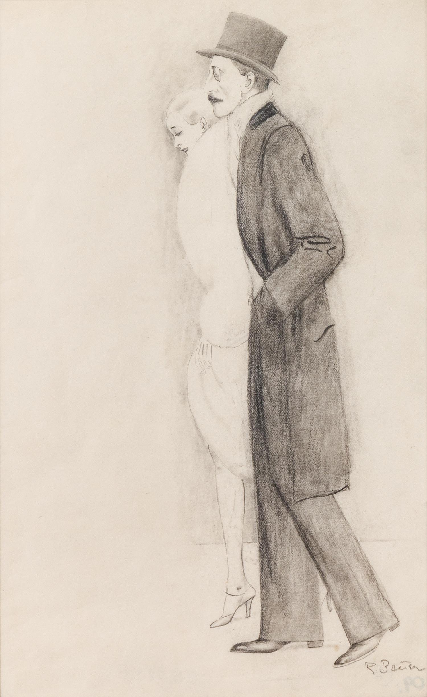 Rudolf Bauer, (German, 1889-1953), Couple,1920s