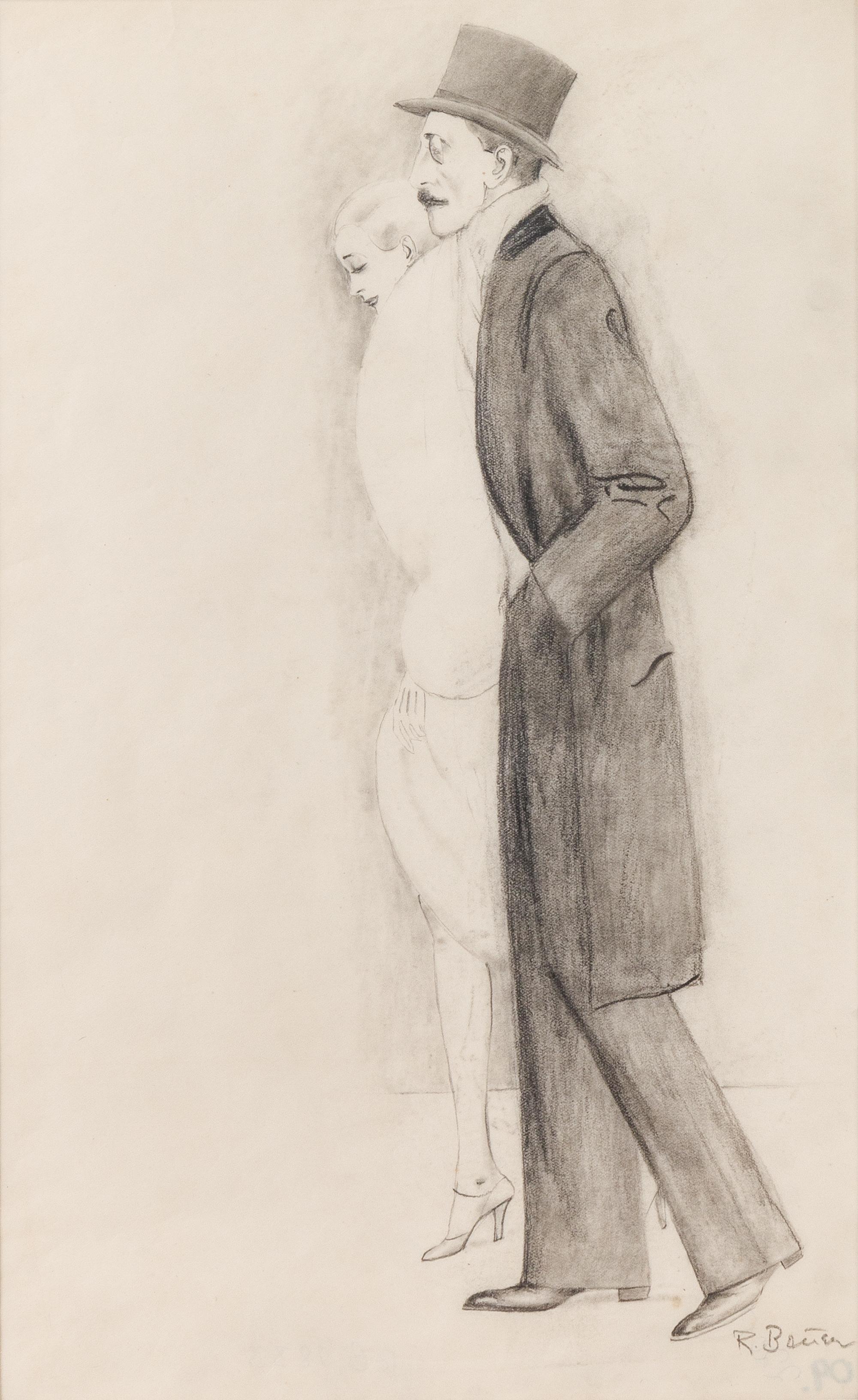 Rudolf Bauer, (German, 1889-1953), Couple,1920s