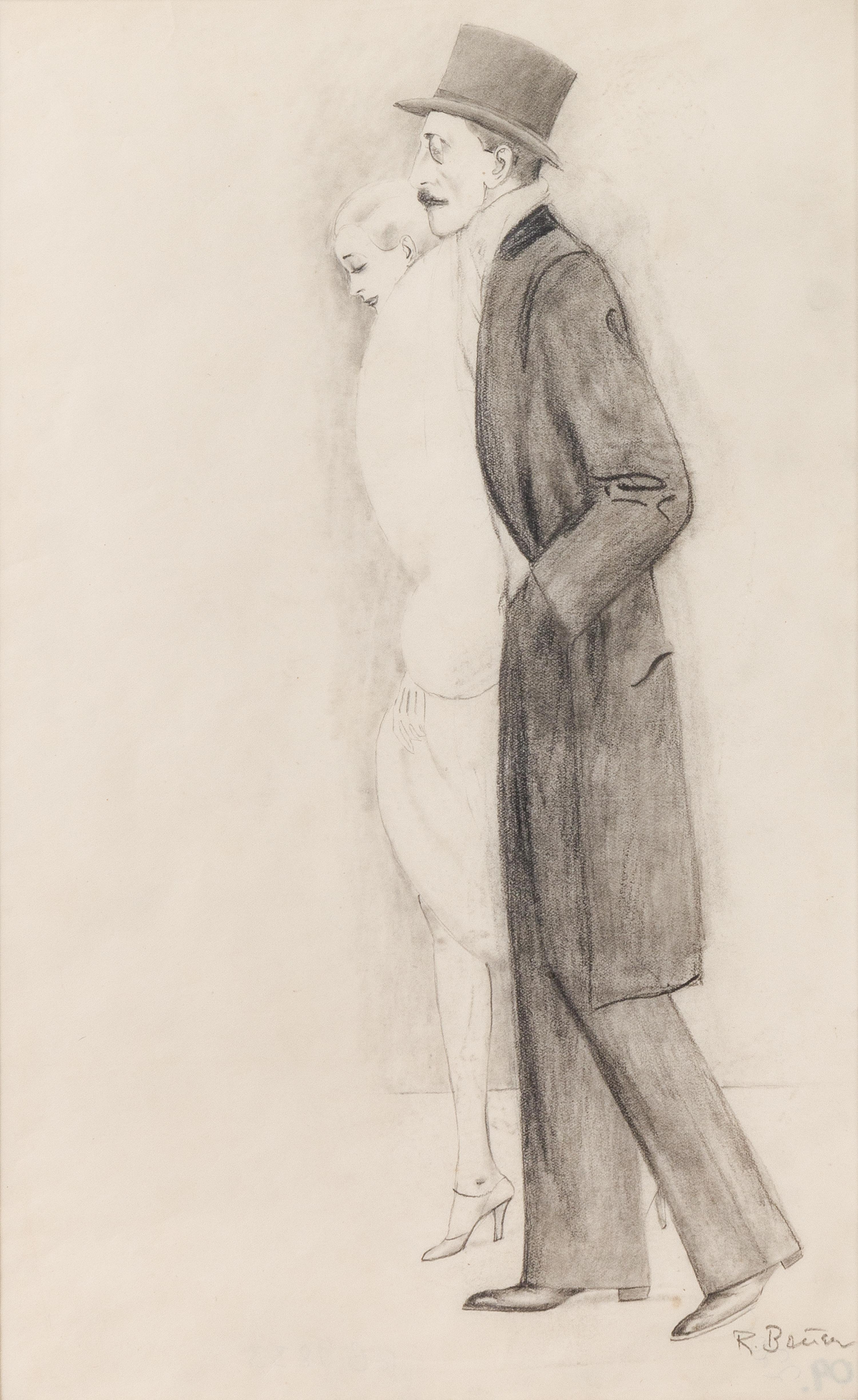Rudolf Bauer, (German, 1889-1953), Couple,1920s