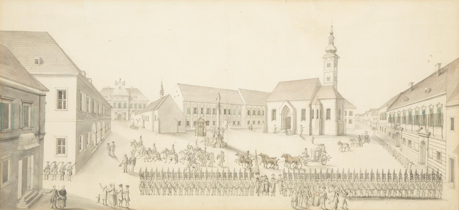 Parade on the Town Square in Pozsony (Bratislava)