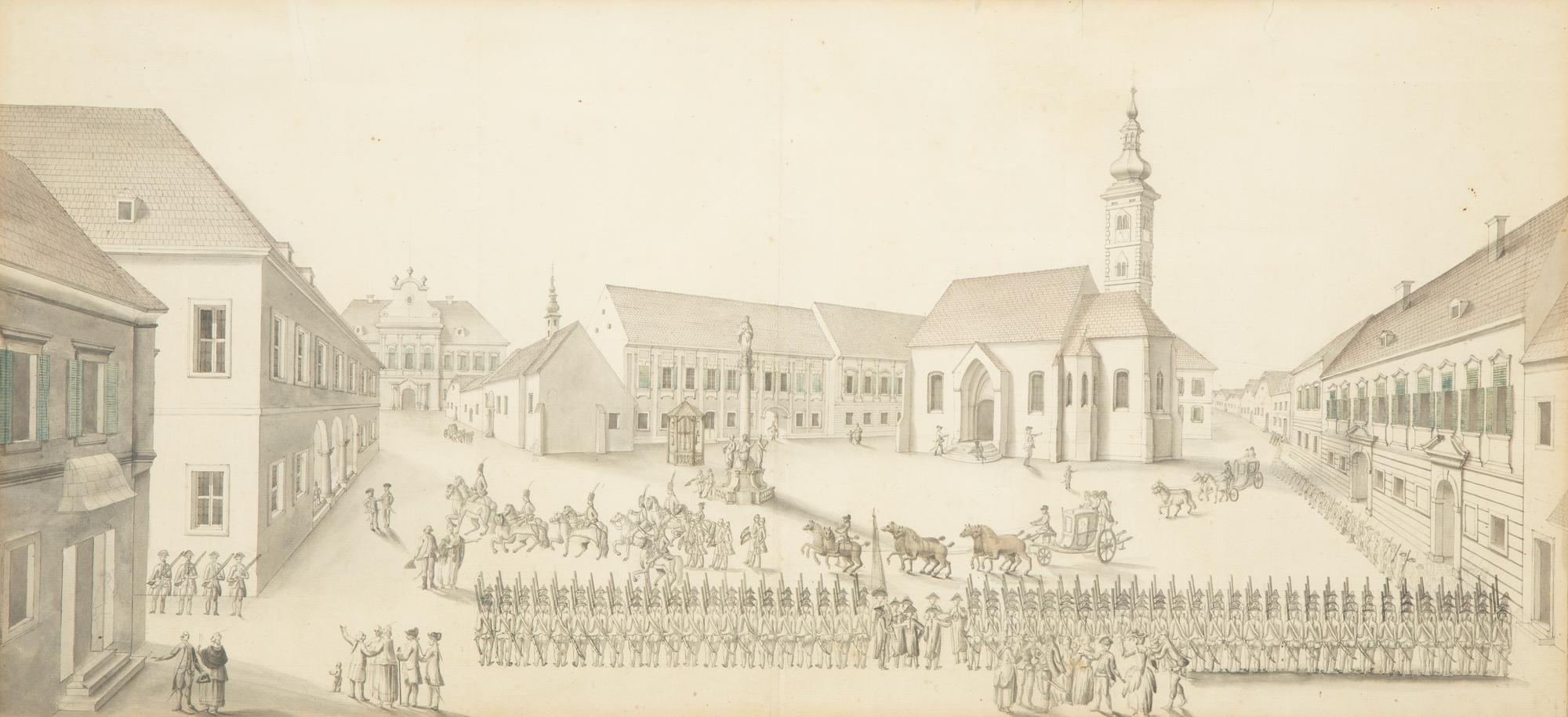 Parade on the Town Square in Pozsony (Bratislava)