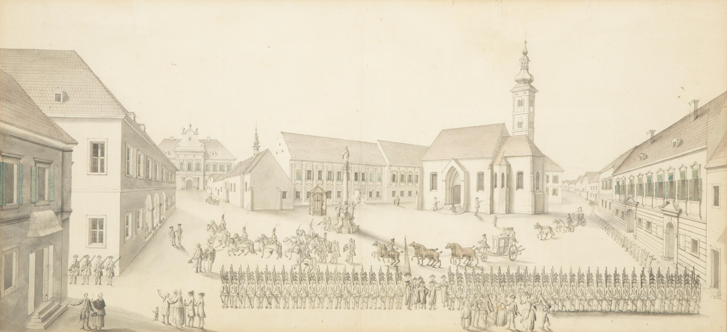 Parade on the Town Square in Pozsony (Bratislava)