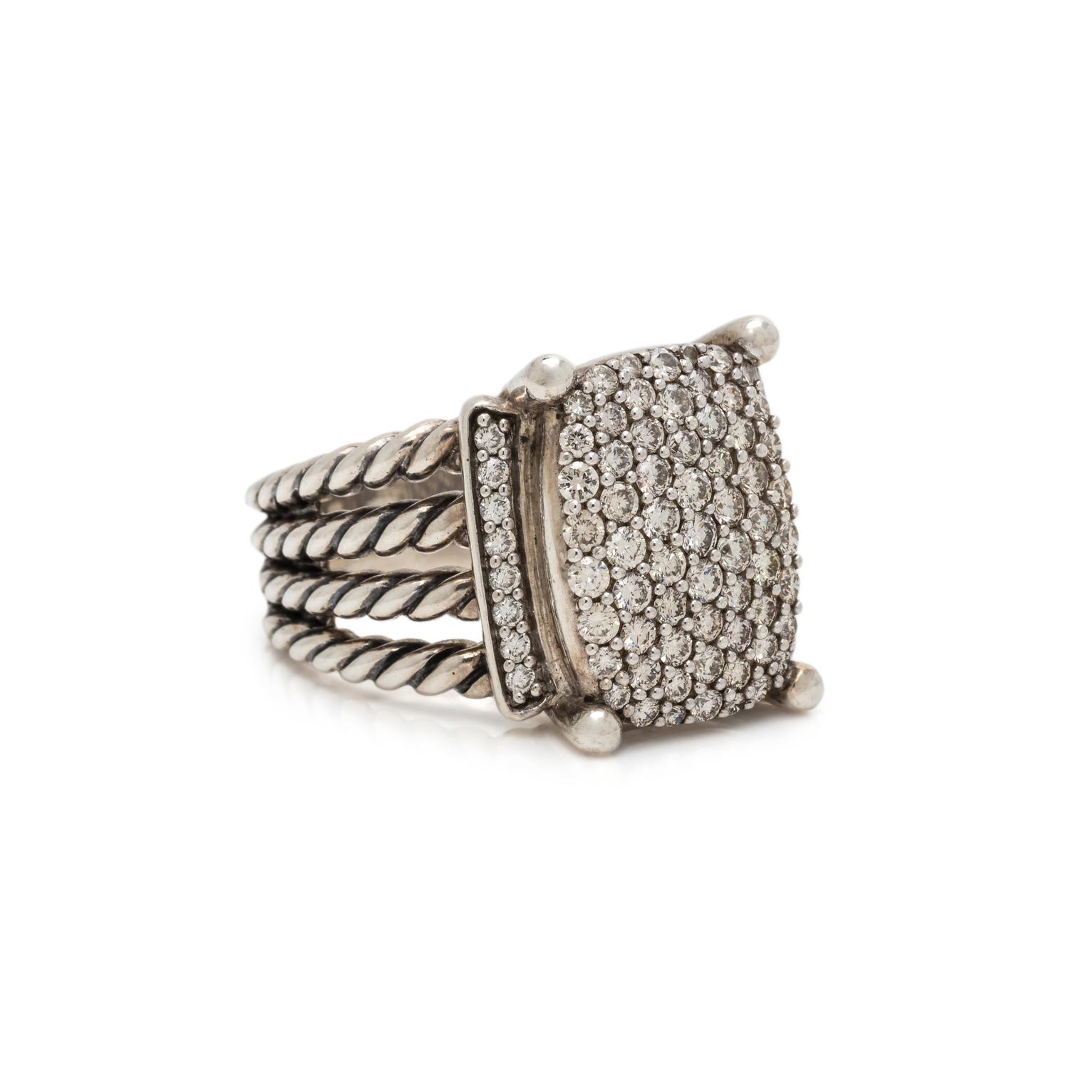 DAVID YURMAN, DIAMOND 'WHEATON' RING