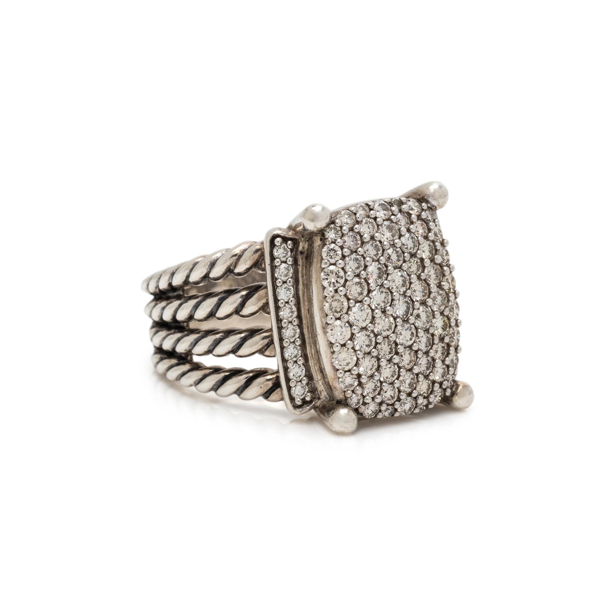 DAVID YURMAN, DIAMOND 'WHEATON' RING