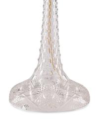 An American Brilliant Cut-Glass Two-Light Argand Lamp