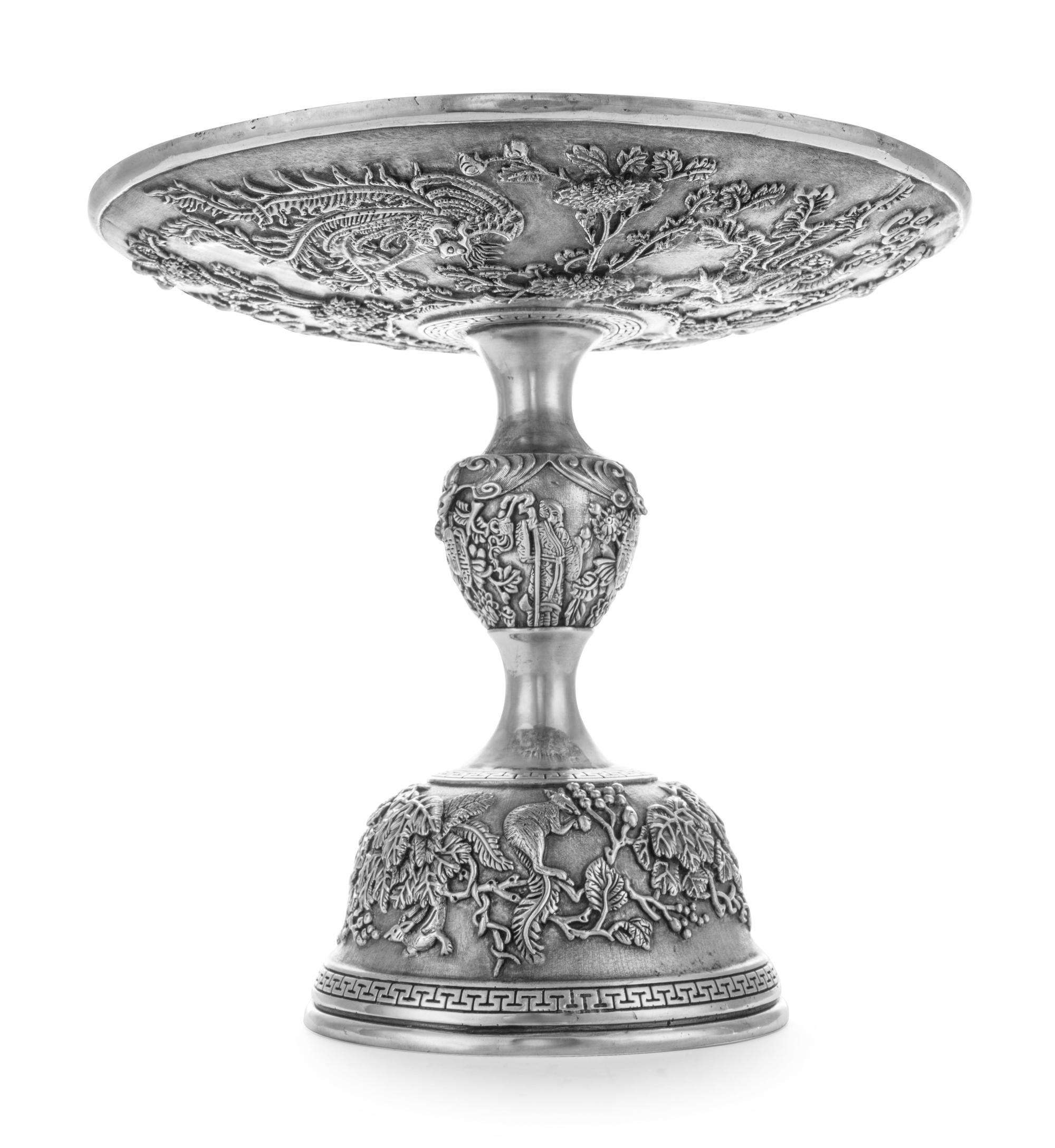 A Chinese Export Silver Tazza