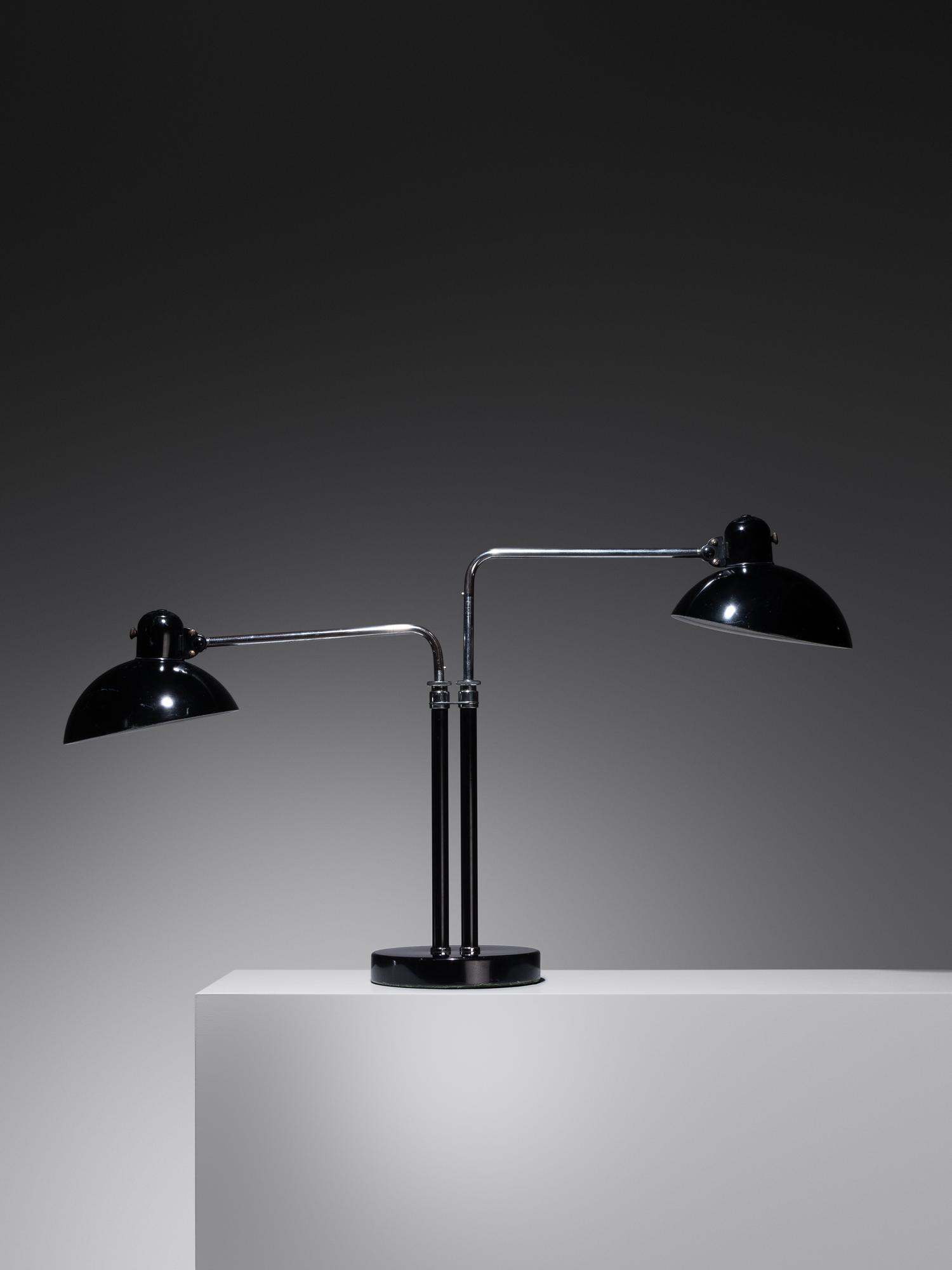 Double Dell Table Lamp, c. 1933 Kaiser Idell, Germany