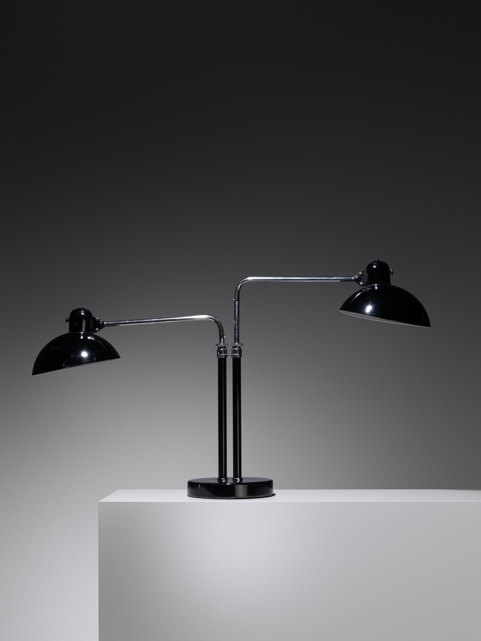 Double Dell Table Lamp, c. 1933 Kaiser Idell, Germany