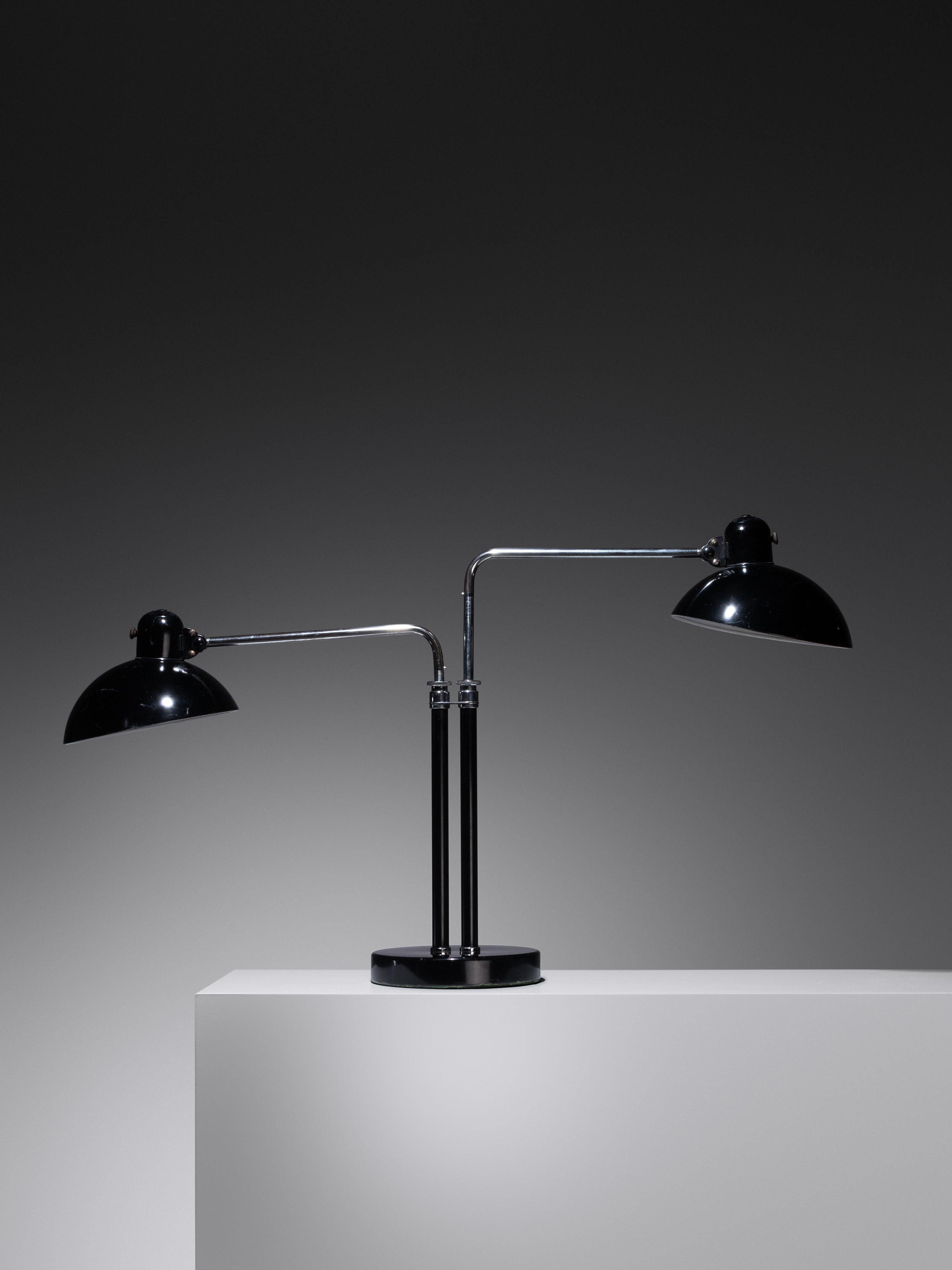 Double Dell Table Lamp, c. 1933 Kaiser Idell, Germany