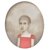 American School, 19th Century — Two Portrait Miniatures: Rosetta Marks Roosevelt (1809-1840) and Henry Latrobe Roosevelt (1811-1884) as young children Circa 1813