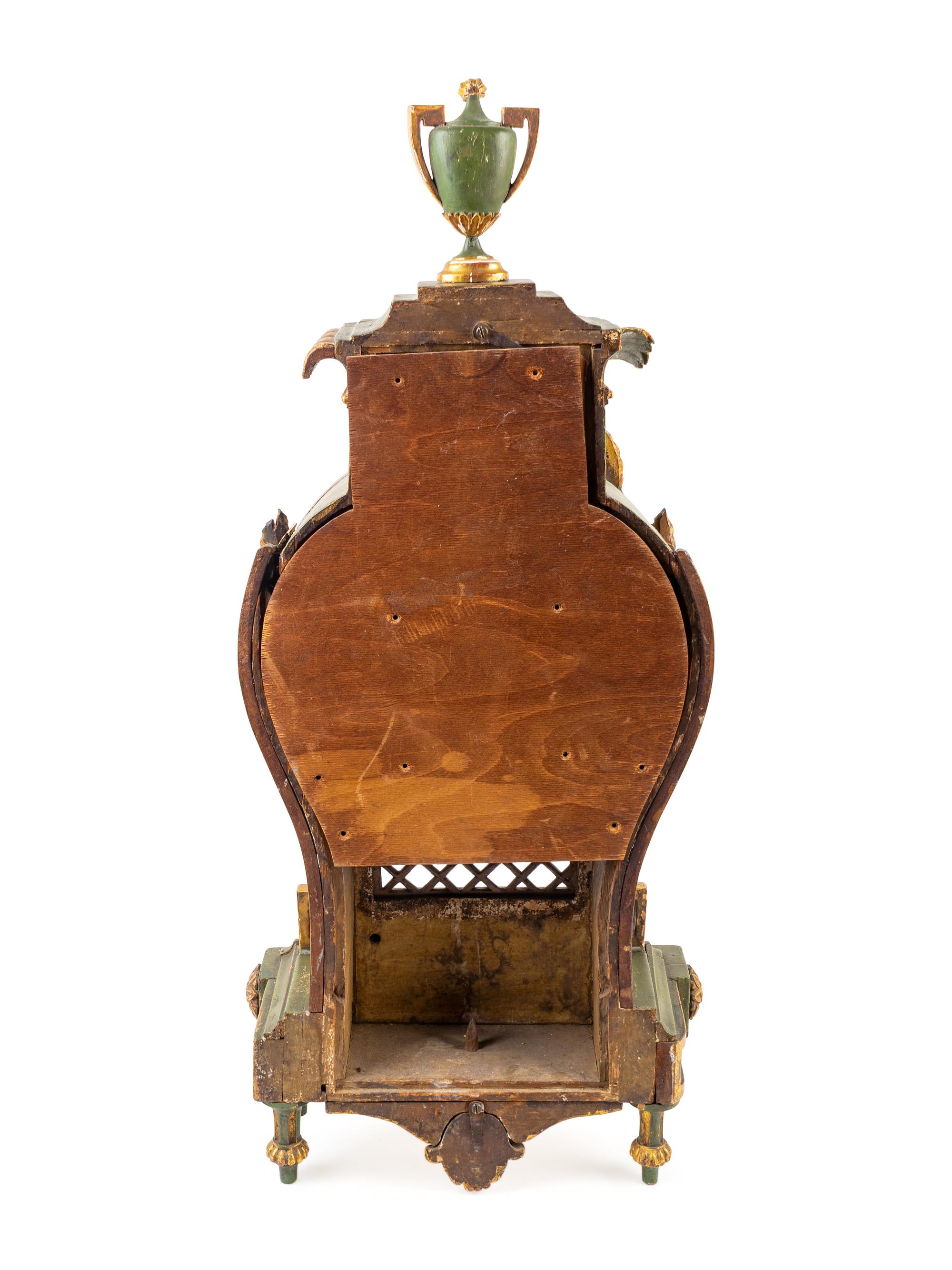 A Swedish Neoclassical Painted Bracket Clock and Bracket — THE CLOCK EARLY 19TH CENTURY