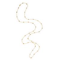 Hubert, Diamond, Colored Diamond, and Yellow Gold Station Necklace