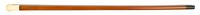 A Silver Inset Ivory and Wood Walking Stick, Height overall 35 1/4 x height of handle 2 1/4 inches.
