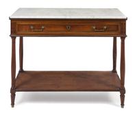 A Directoire Mahogany Console Desserte — 19TH CENTURY