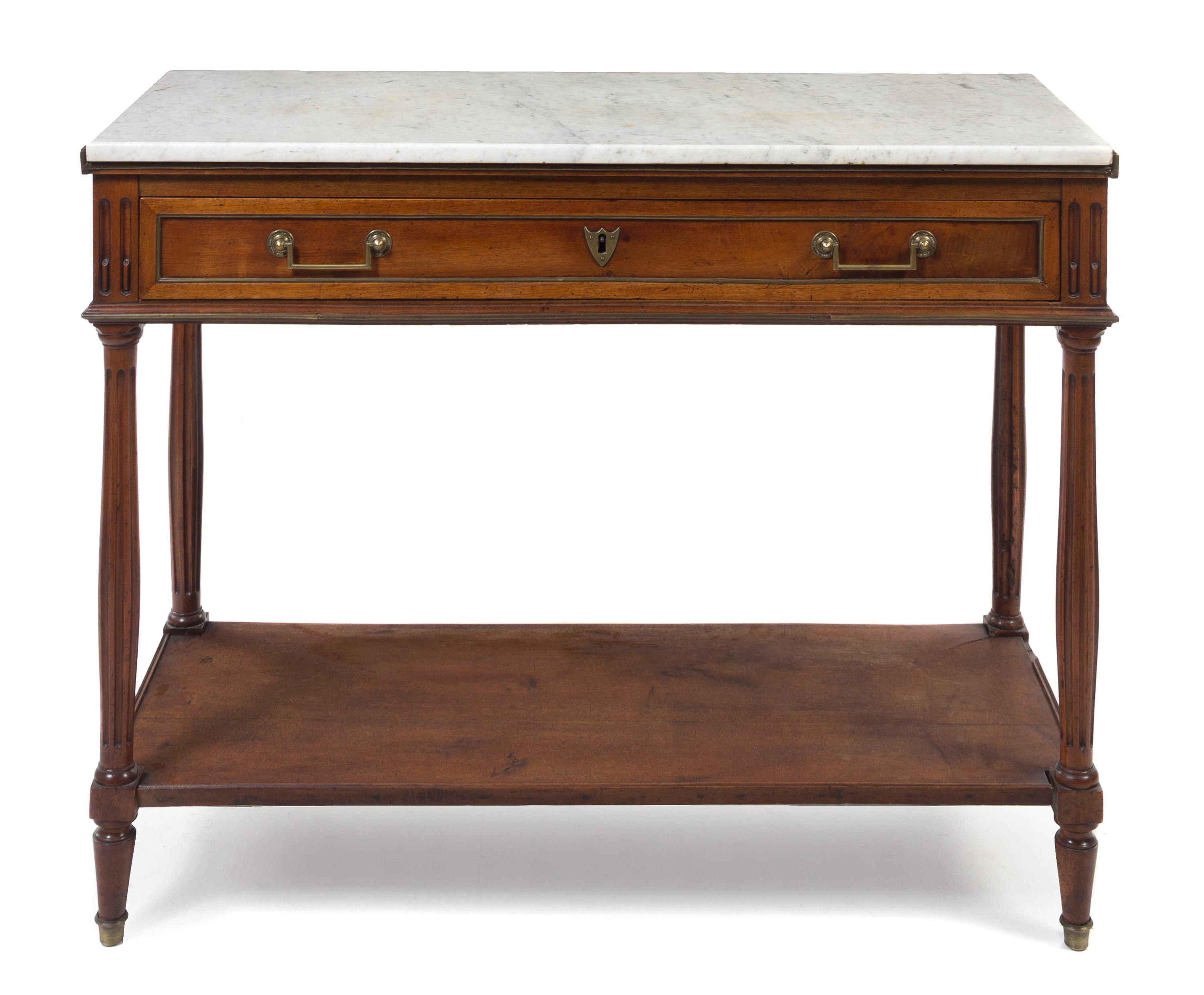 A Directoire Mahogany Console Desserte — 19TH CENTURY