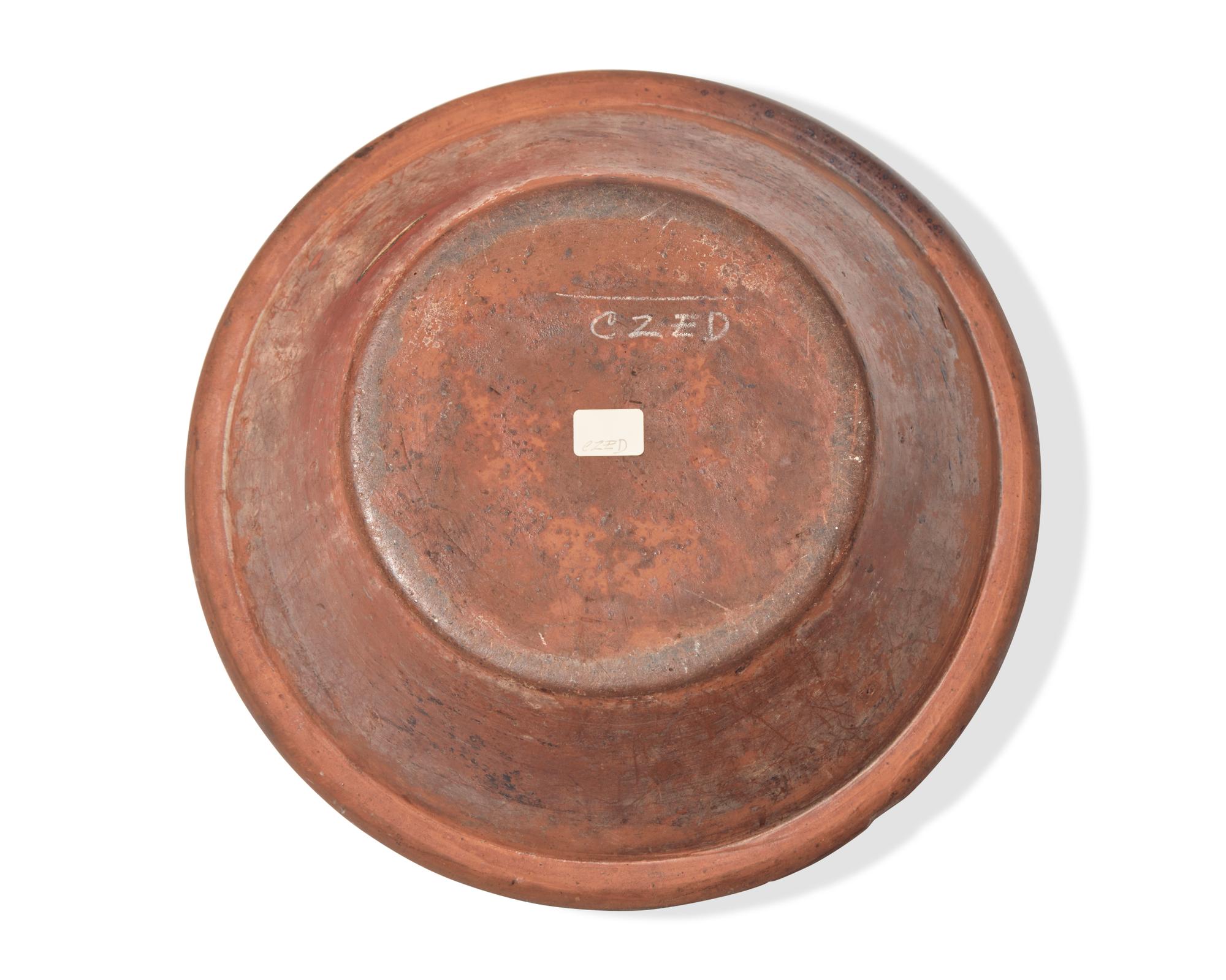 A Glazed and Slip-Decorated Redware Bowl, Maryland or Pennsylvania, Mid-19th Century