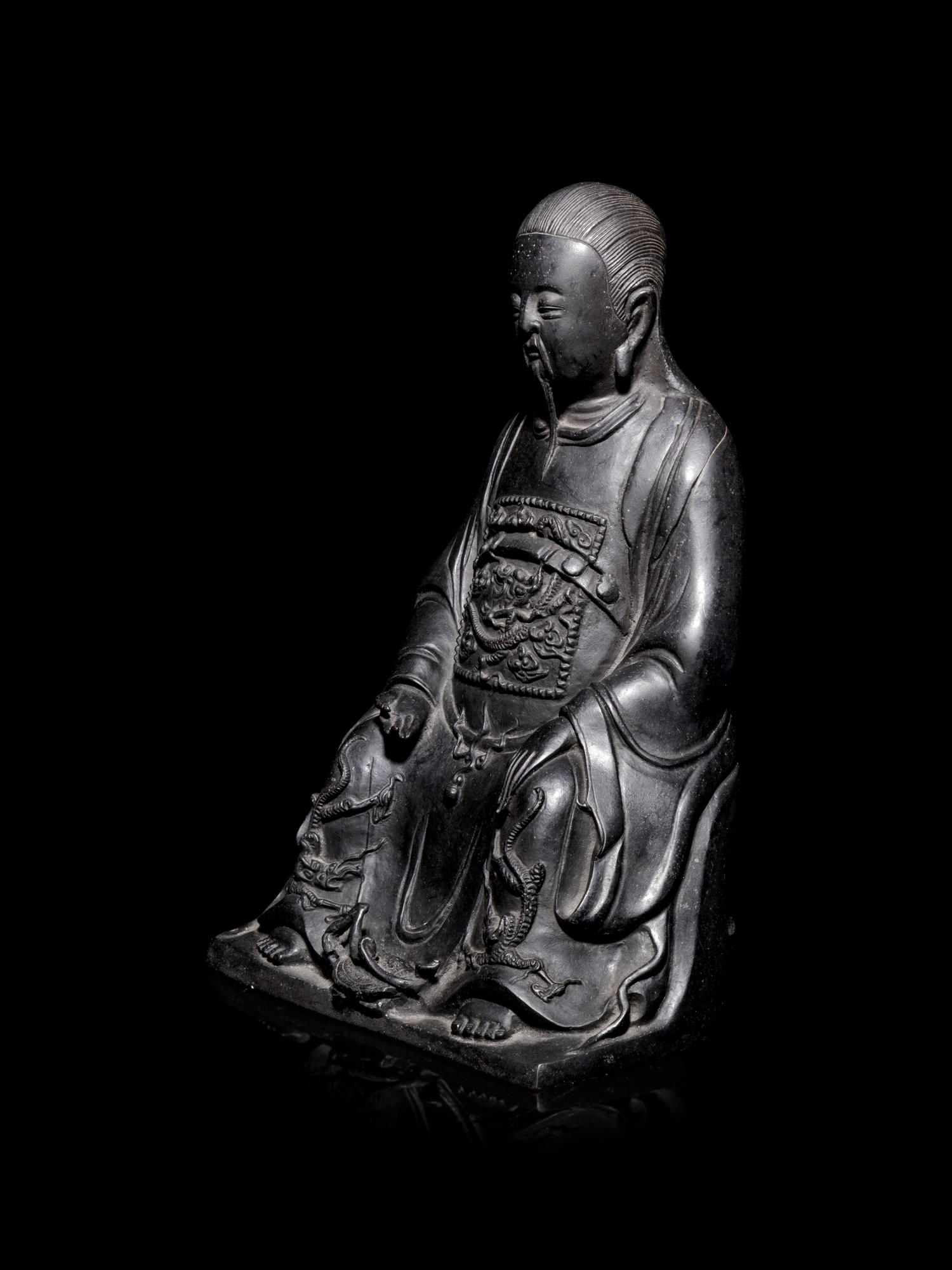 A Chinese Bronze Figure of Zhenwu
