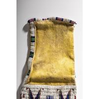 Sioux Beaded Hide Tobacco Bag