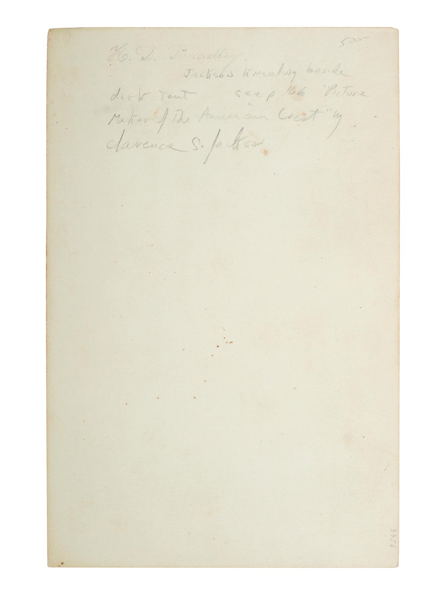 [WESTERN AMERICANA]. JACKSON, William Henry (1843-1942), photographer. Photographing in High Places . Washington, DC: Department of the Interior, US Geological Survey of the Territories, 1872.