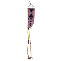 Plains Cree Double-Sided Buffalo Hide Knife Sheath