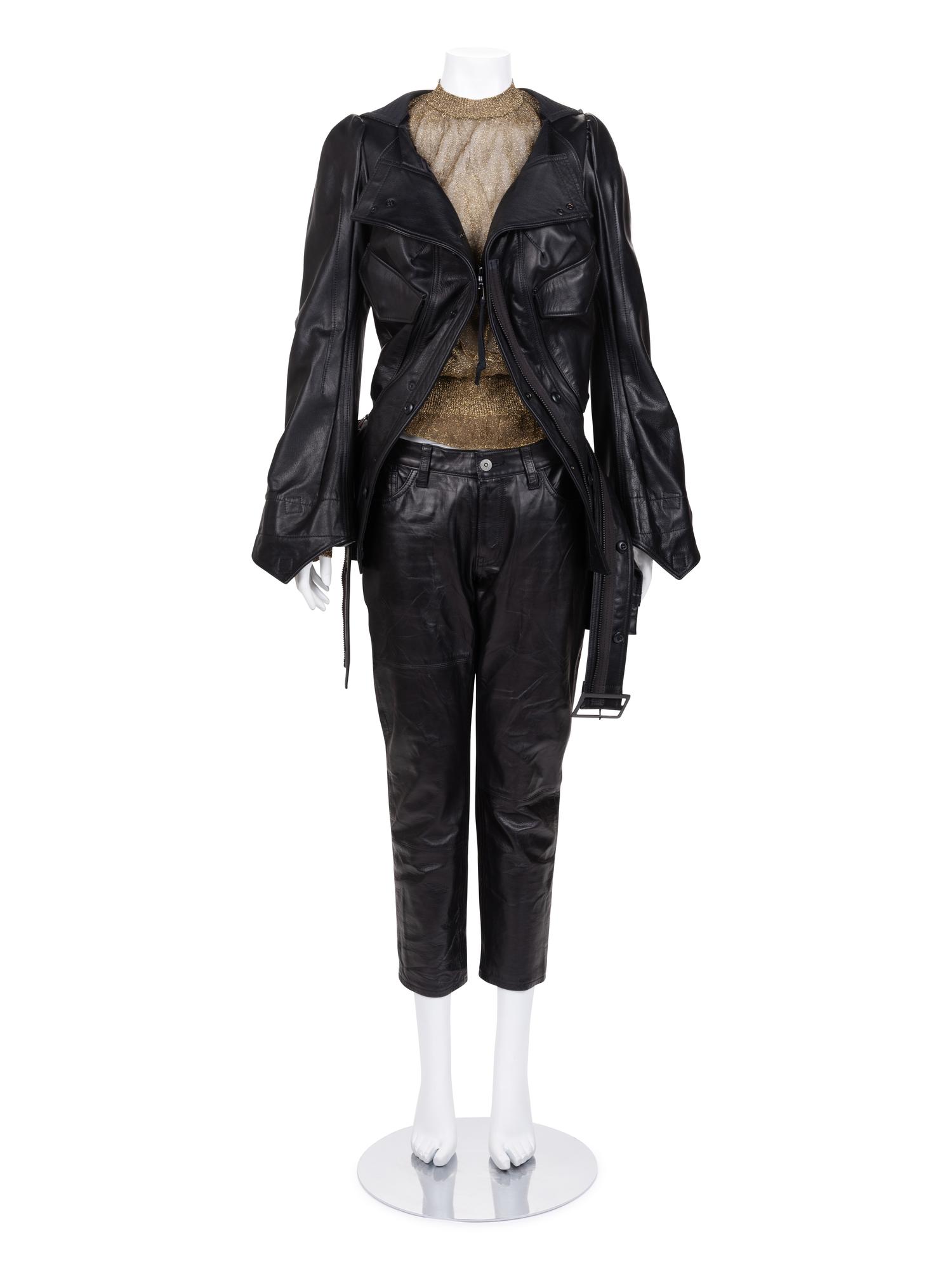 Junya Watanabe Punk Leather Three-Piece Ensemble, Fall/Winter 2006
