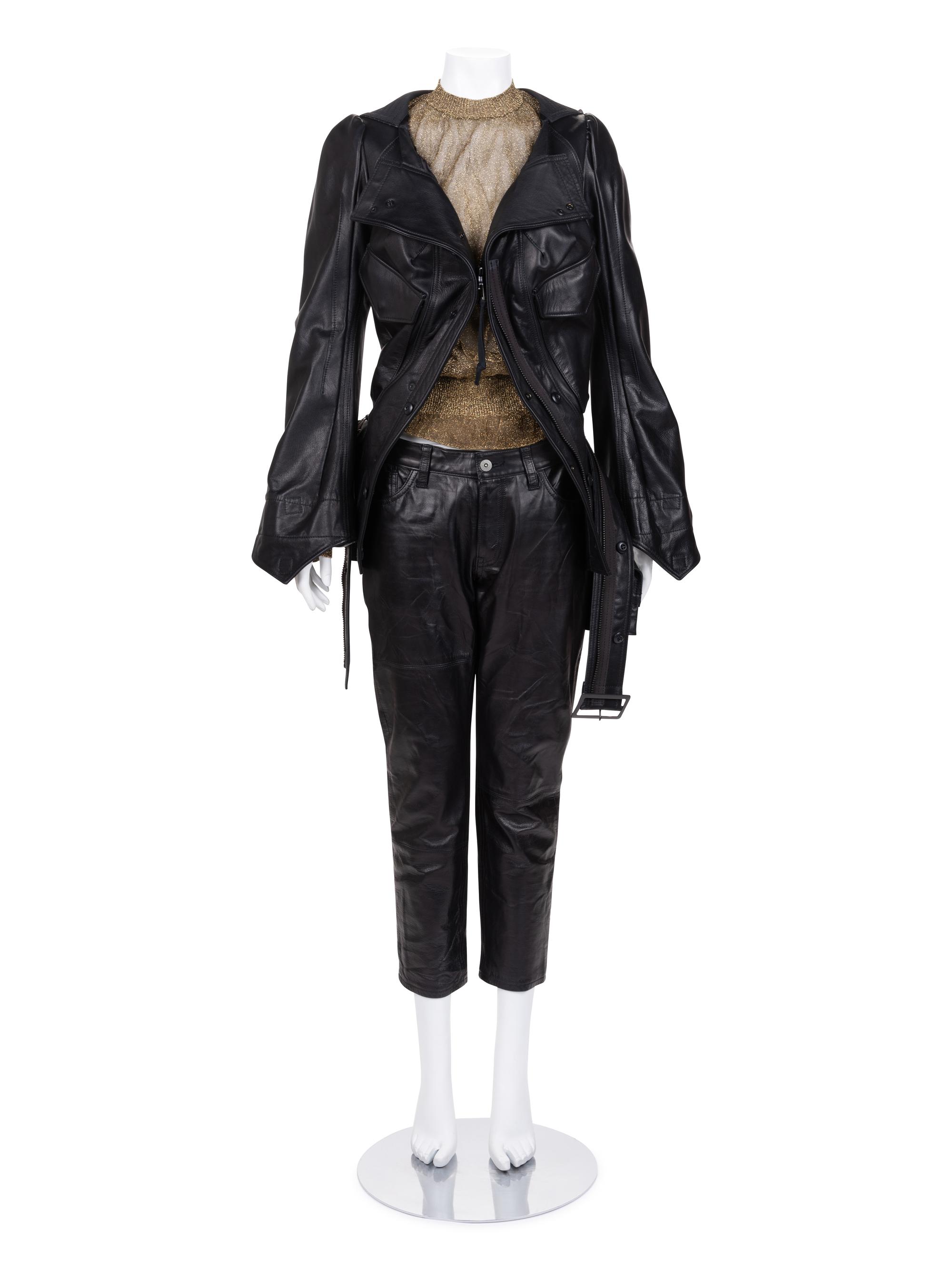 Junya Watanabe Punk Leather Three-Piece Ensemble, Fall/Winter 2006