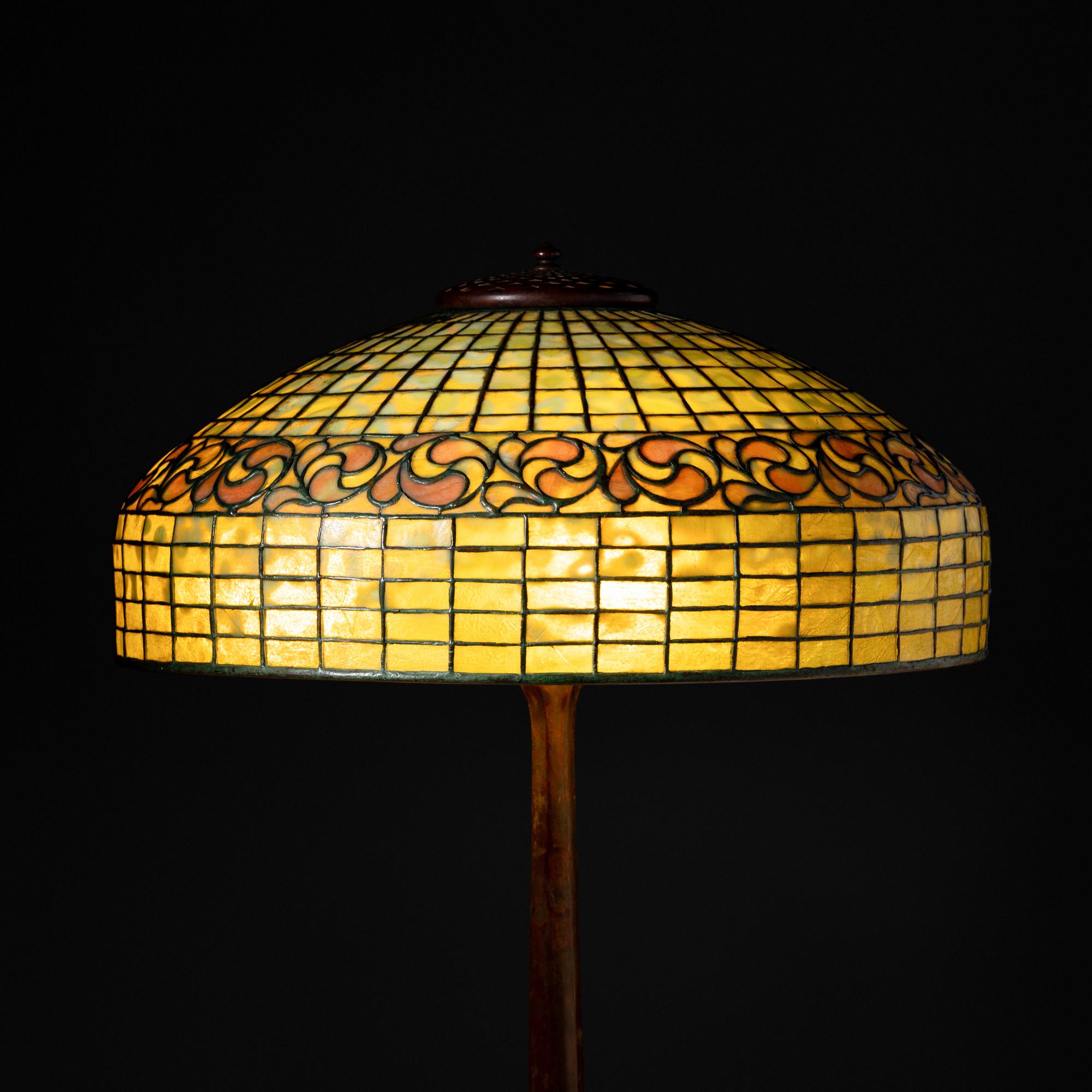 Lemon Leaf table lamp, c. 1905 USA