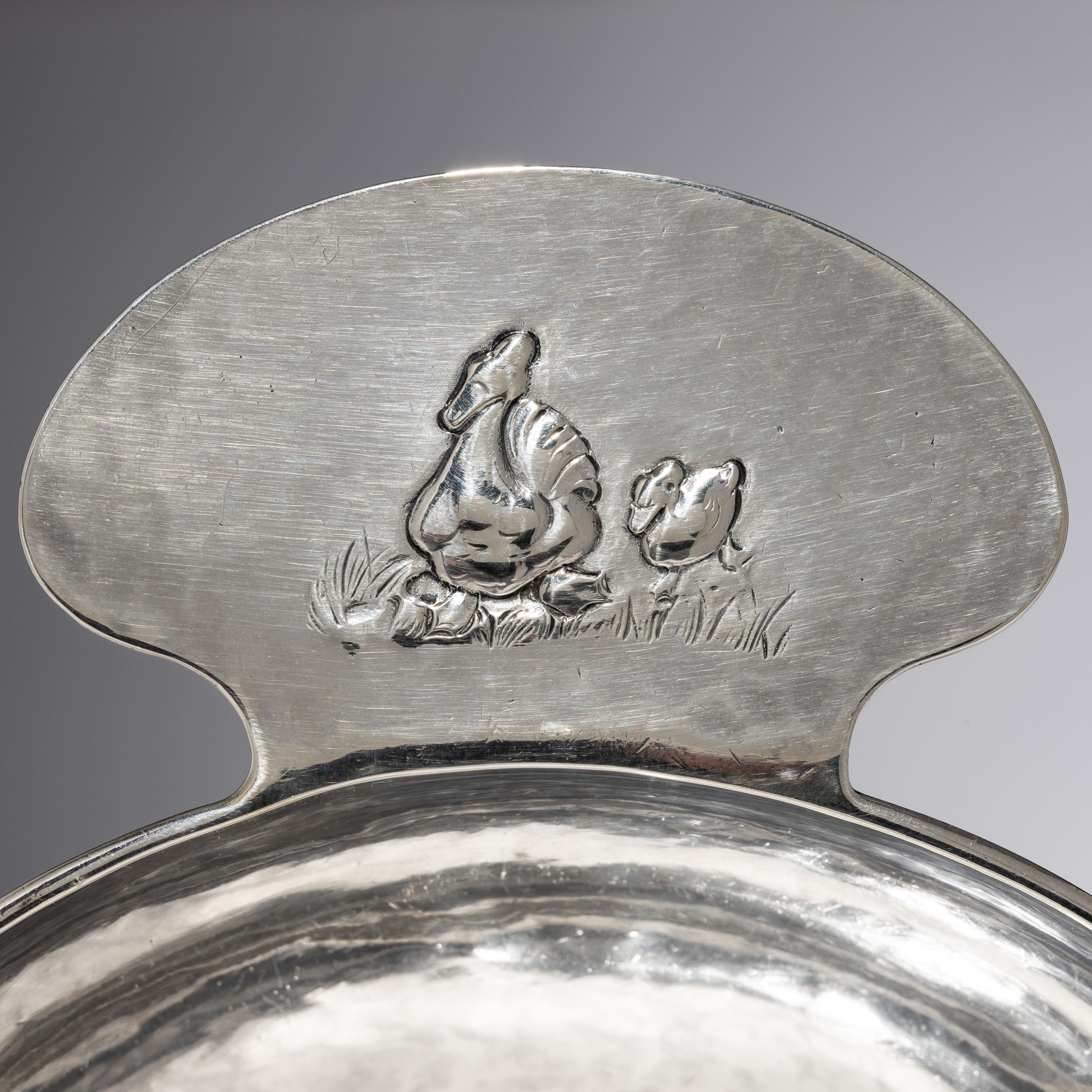 Kalo Shop, Chicago (Founded 1880) — Porringer with Duck motif