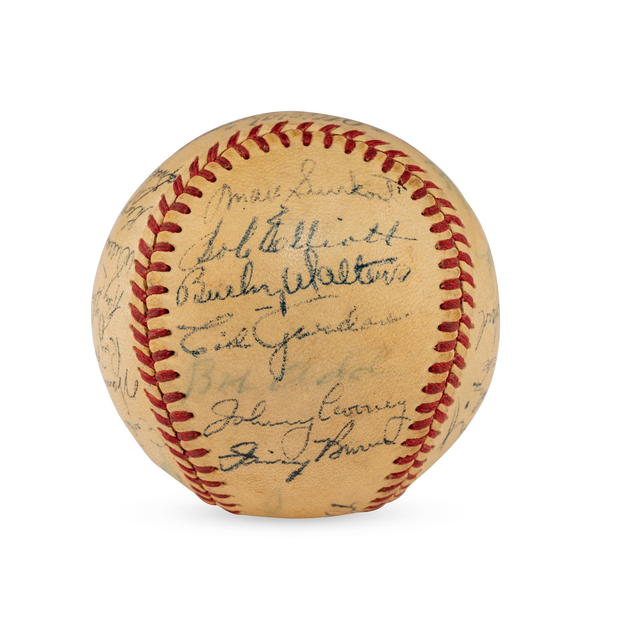 A 1951 Boston Braves Team Signed Autograph Baseball