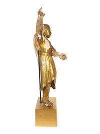 A Continental Giltwood Figure of an Angel