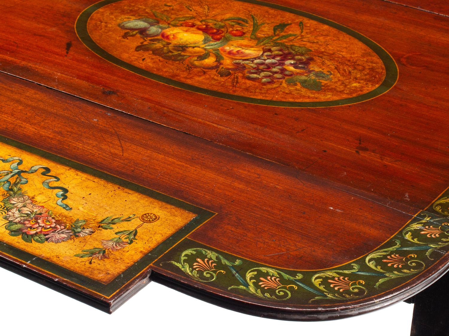 A George III Painted Mahogany Pembroke Table