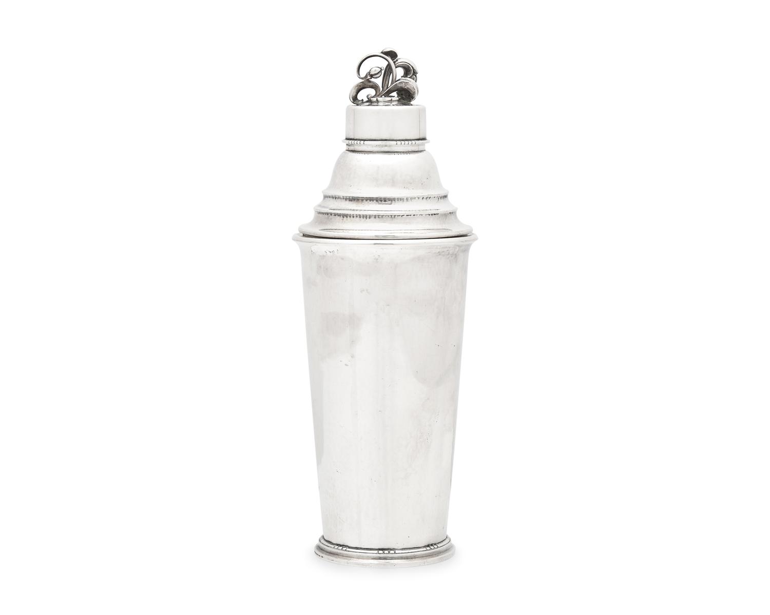 A Large Harald Nielsen Designed Georg Jensen Cocktail Shaker