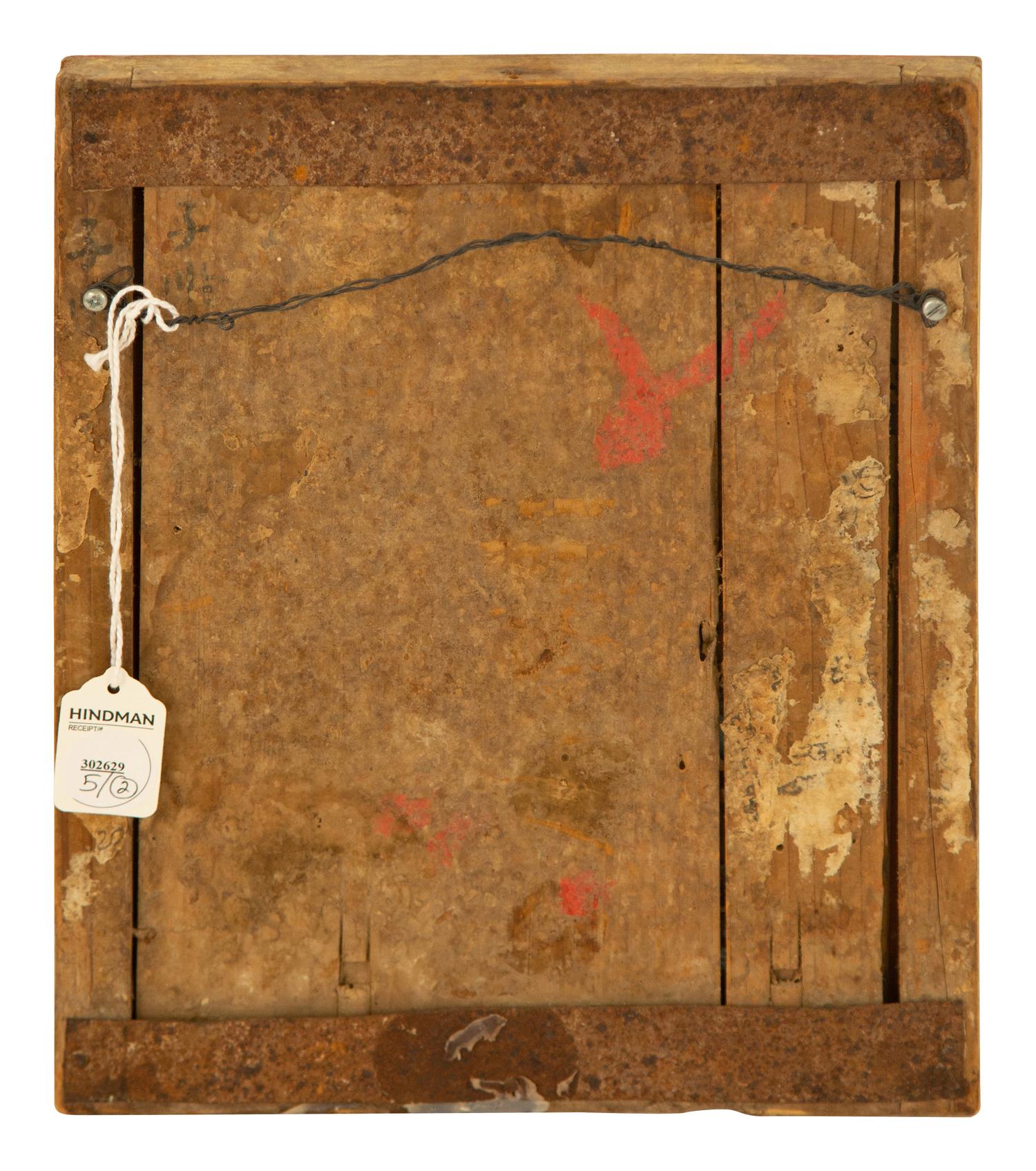 A Pair of Indian Reverse Paintings on Glass