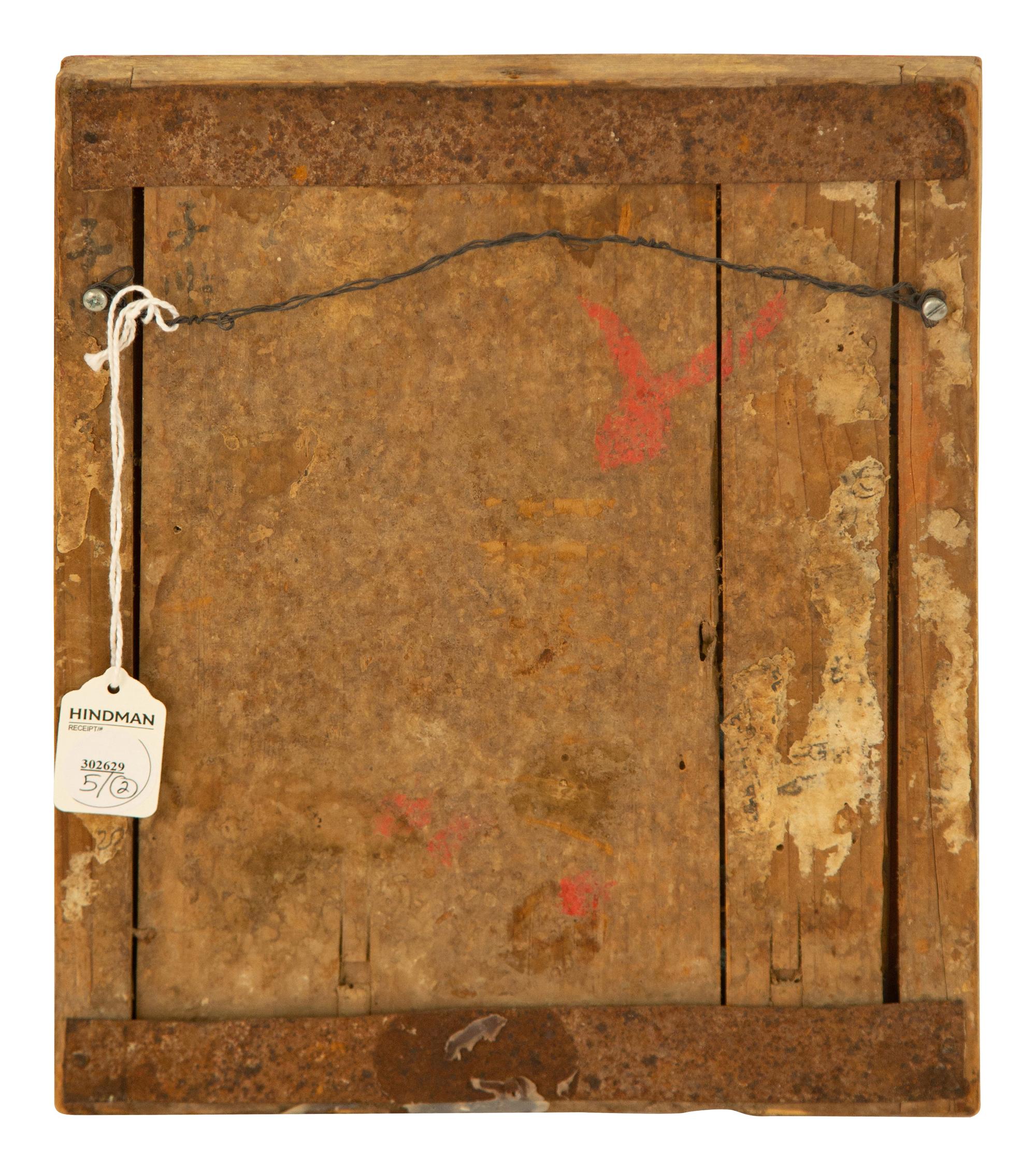 A Pair of Indian Reverse Paintings on Glass