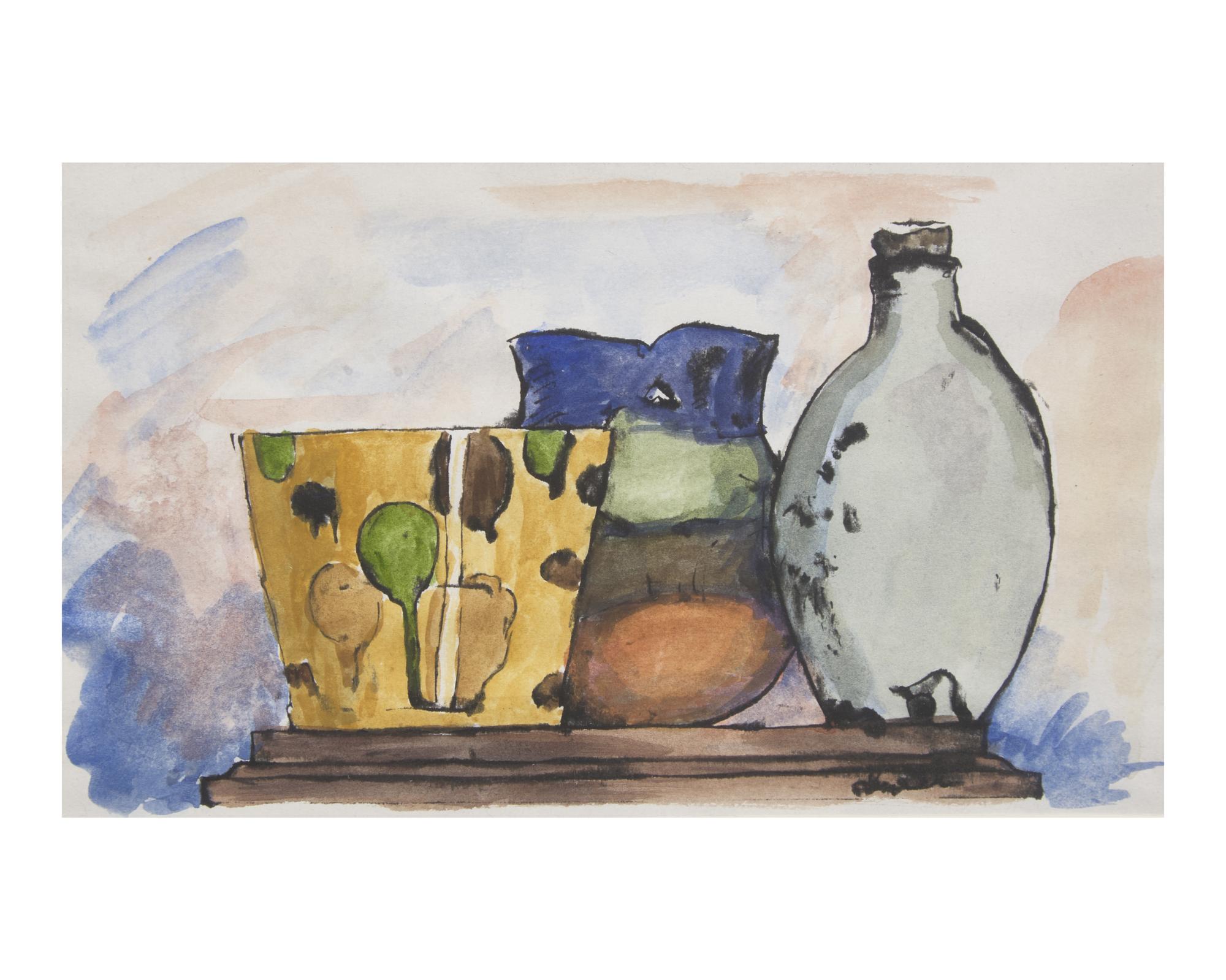 The Cork ; together with four Still Lifes with Crockery (Five Works)