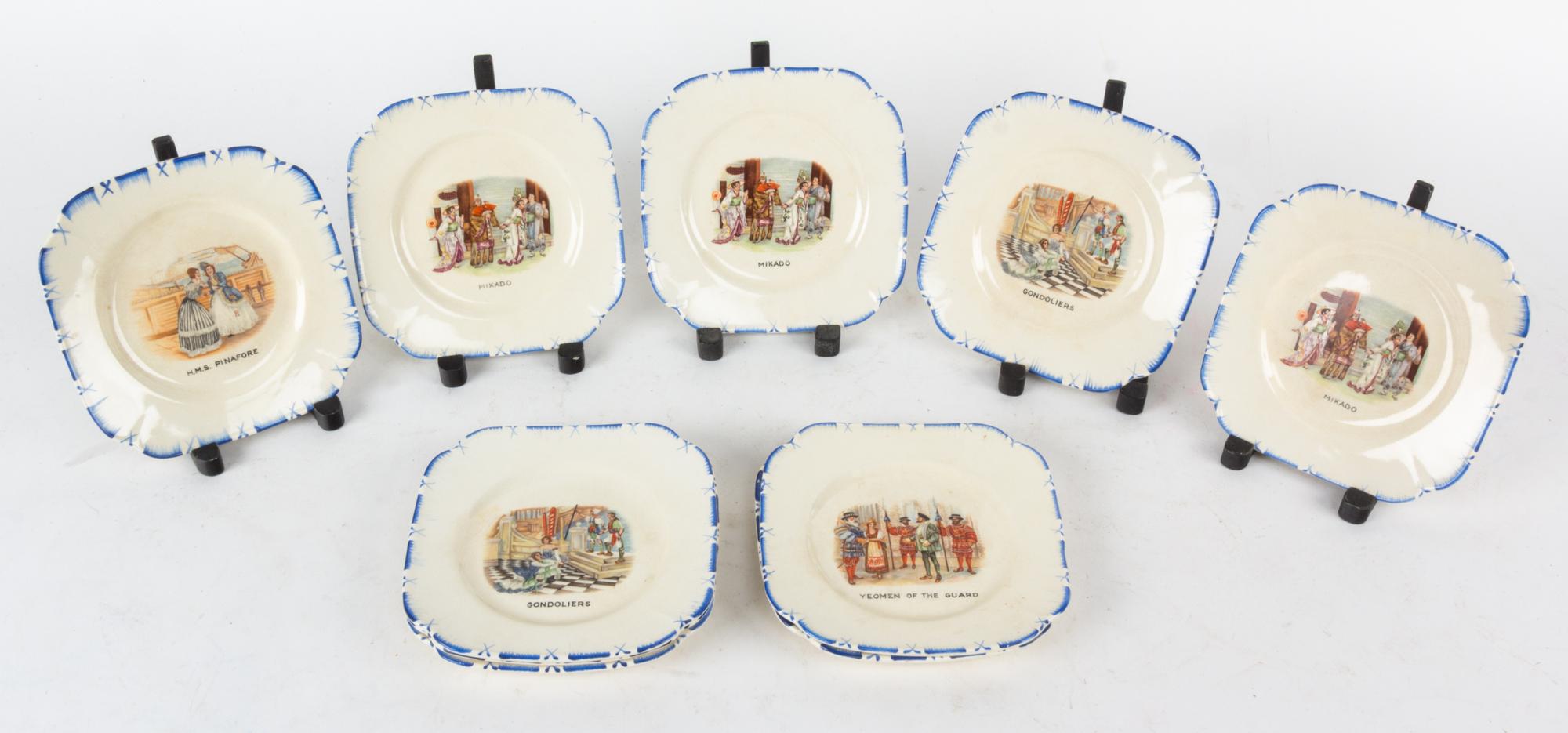 A Collection of Seventeen Side Plates