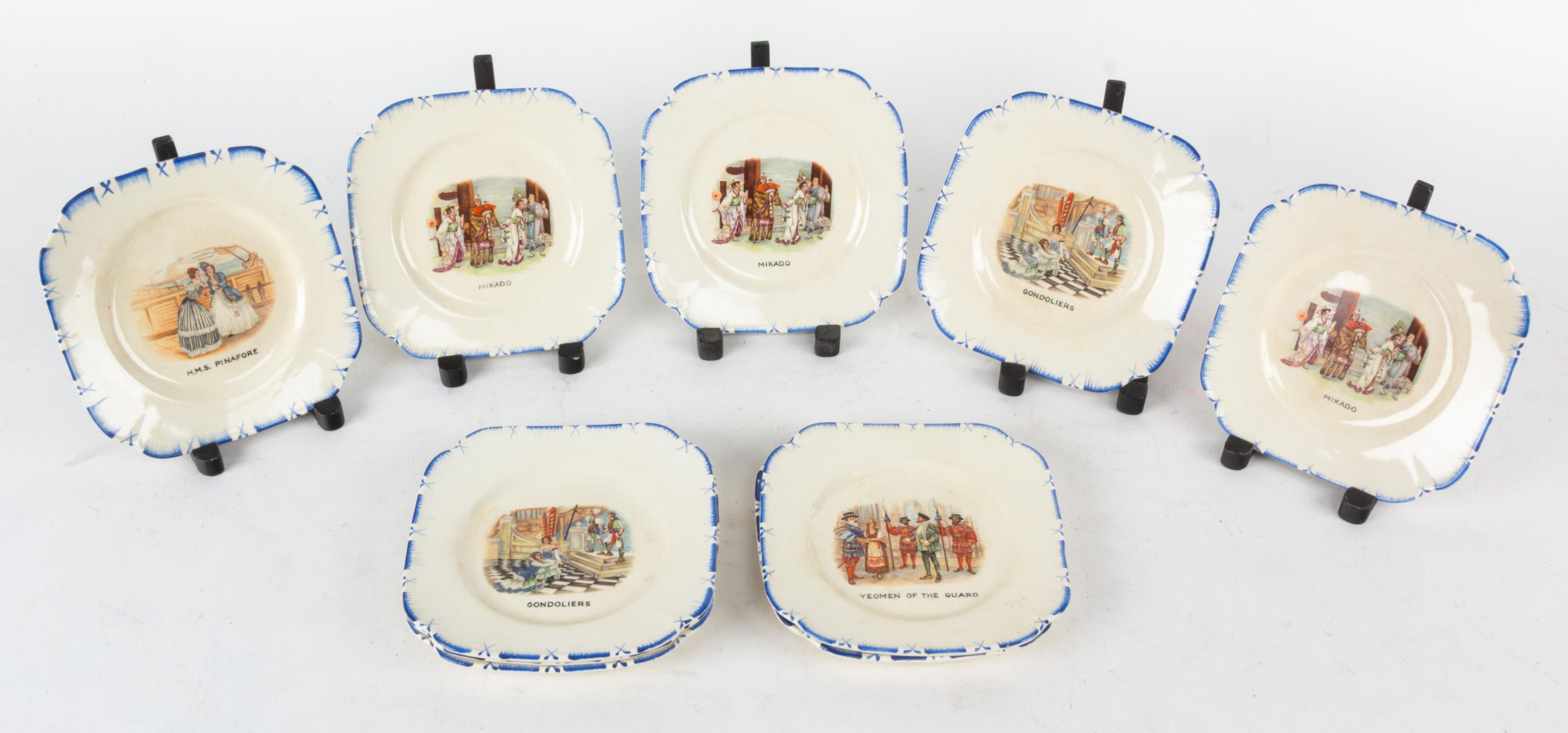 A Collection of Seventeen Side Plates