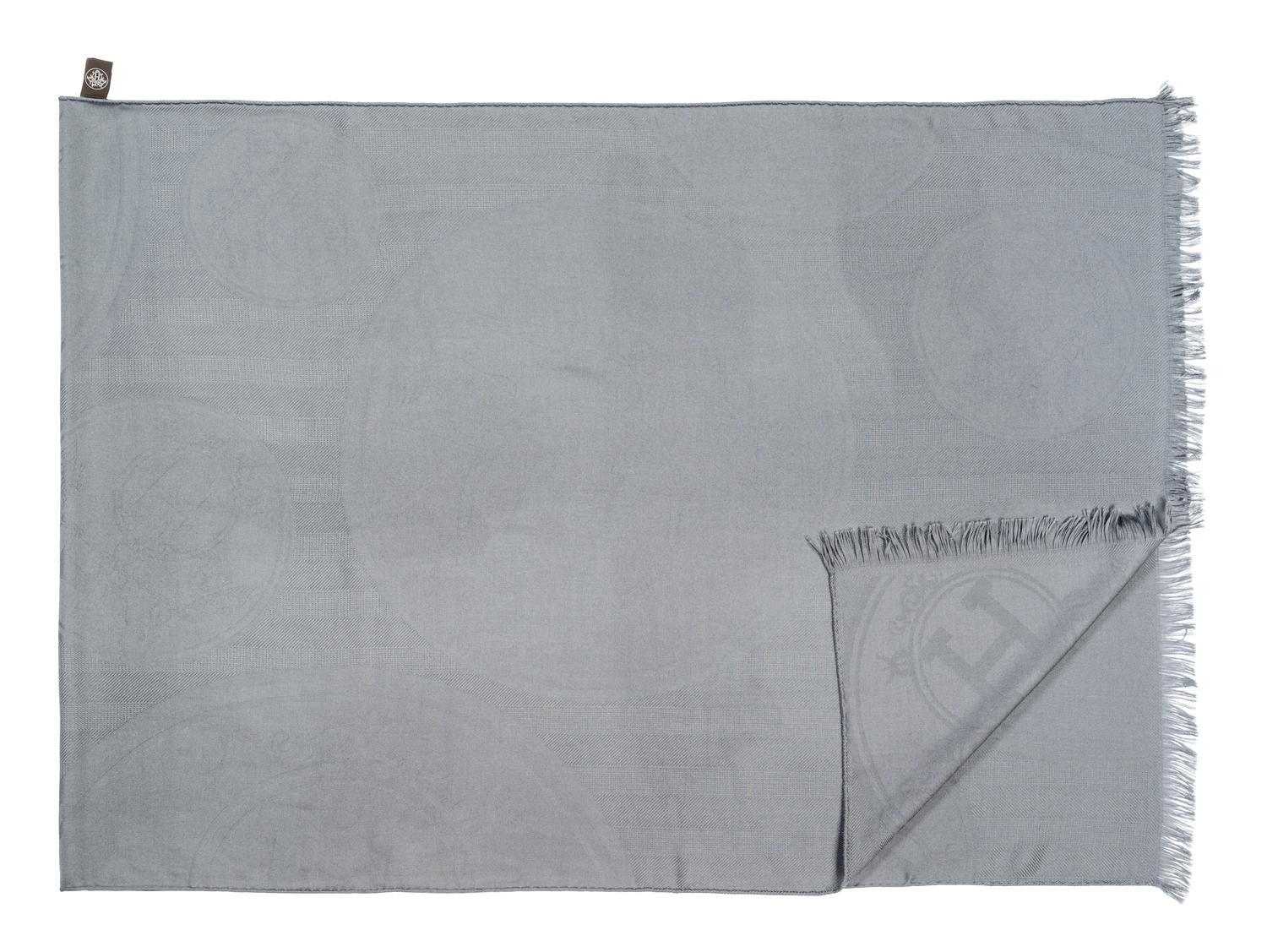 Hermès Cashmere/Silk Scarf with Fringe