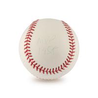 An Ernie Banks 1958 Season Stat Inscribed Signed Autograph Baseball (Beckett Authentication Services)