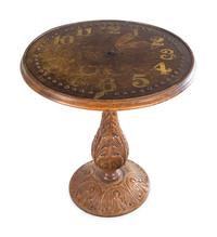 A Continental Brass Clock Dial Converted to a Table