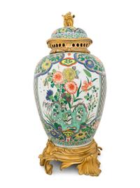 A French Gilt Bronze Mounted Chinese Porcelain Jar