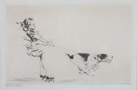 A Set of Three Dog Engravings Height of largest frame 16 x width 20 inches.