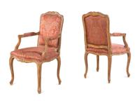 A Pair of Louis XV Style Fauteuils