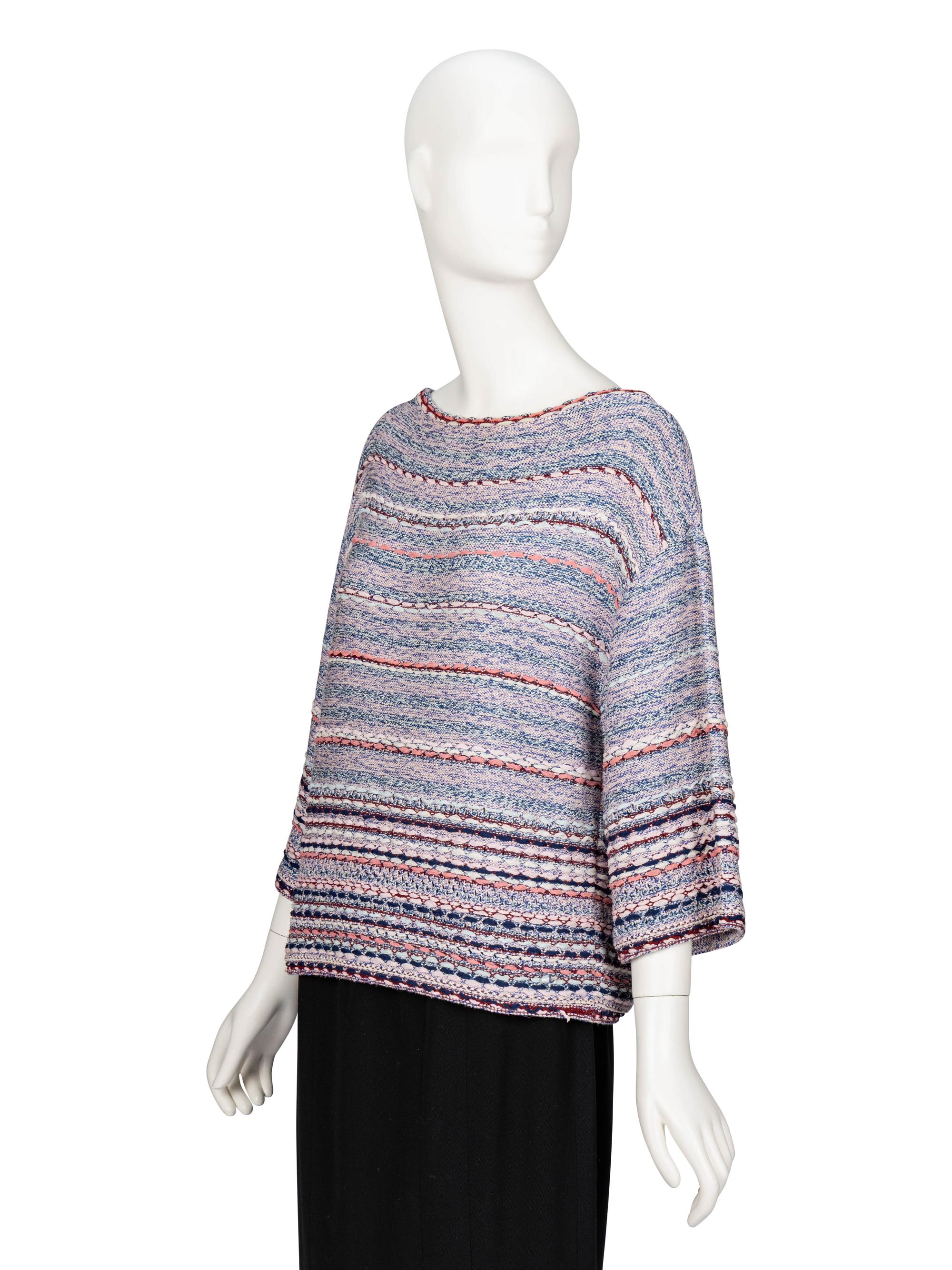 Chanel, Striped Boatneck Sweater