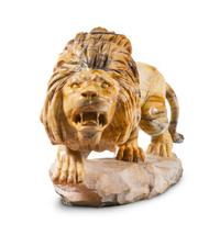 A Marble Sculpture of a Lion