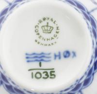 A Royal Copenhagen Blue Fluted Porcelain Tea Service
