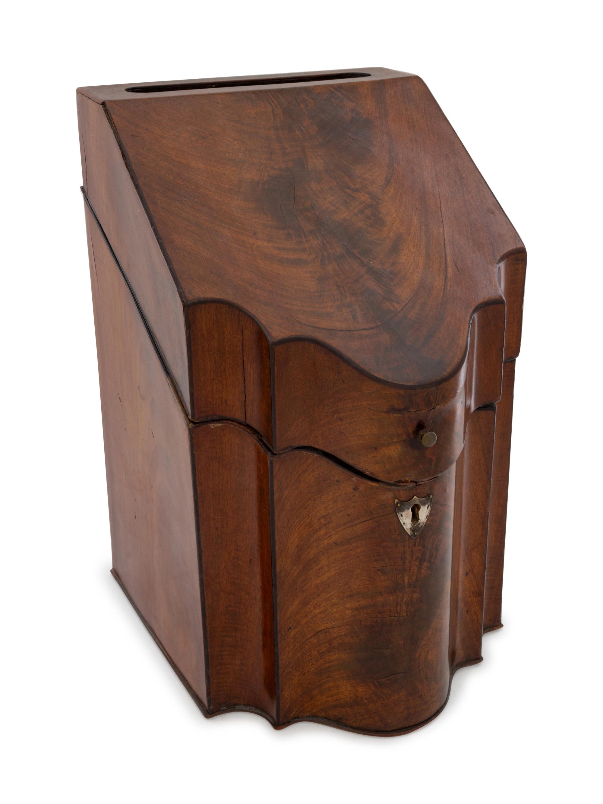 A George III Mahogany Knife Box